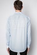 Camicia Stan Pop Rayé - Camicia blu a righe da uomo.