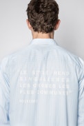Camicia Stan Pop Rayé - Camicia blu a righe da uomo.