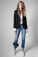 Jean Boyfit Eco - Jean bleu femme.
