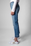 Jean Boyfit Eco - Jean bleu femme.