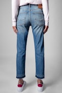 Jean Boyfit Eco - Jean bleu femme.