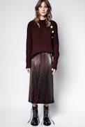 Joyce Lurex Skirt - Women’s pleated skirt.