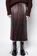 Joyce Lurex Skirt - Women’s pleated skirt.
