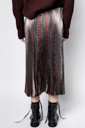 Joyce Lurex Skirt - Women’s pleated skirt.