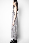 Robe Revel Print Begonia - Robe bleue femme, imprimée.