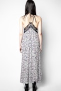 Robe Revel Print Begonia - Robe bleue femme, imprimée.