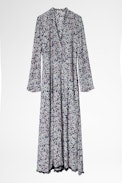 Abito Relic Print Begonia - Abito blu da donna, stampato.