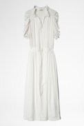 Robe Ray Satin - Robe blanche femme.