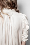 Robe Ray Satin - Robe blanche femme.