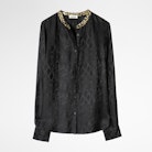 Hemdbluse Talini Jac Python - Schwarze Damenhemdbluse.