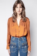 Chemise Trent Satin - Chemise en satin femme;