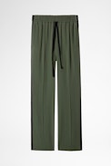 Hose Pomy Crepe - Khaki Damenhose