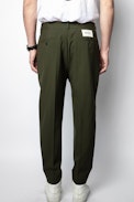 Paco Wool Tech Pants - Men’s khaki green pants.