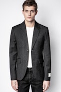 Viks Check Jacket - Men’s gray jacket.