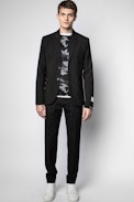 Chaqueta Version Wool - Chaqueta negra para hombre