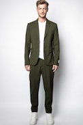 Version Wool jacket - Men’s blue jacket.