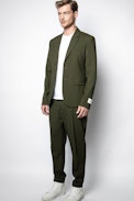 Version Wool jacket - Men’s blue jacket.