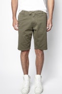 Pascal Chino Shorts - Men’s khaki green shorts.