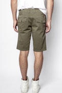 Pascal Chino Shorts - Men’s khaki green shorts.
