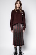 Coleen Sweater - Women’s burgundy sweater.