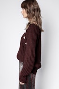 Coleen Sweater - Women’s burgundy sweater.