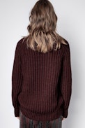 Coleen Sweater - Women’s burgundy sweater.