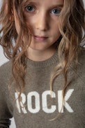 Pull Mila Enfant - Pull kaki Rock enfant