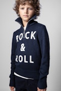 Tim Enfant Sweater - Blue Rock&Roll sweater for kids