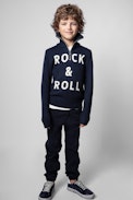 Tim Enfant Sweater - Blue Rock&Roll sweater for kids
