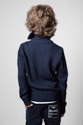 Tim Enfant Sweater - Blue Rock&Roll sweater for kids