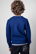 Chris Enfant Sweater - Blue rock sweater for kids