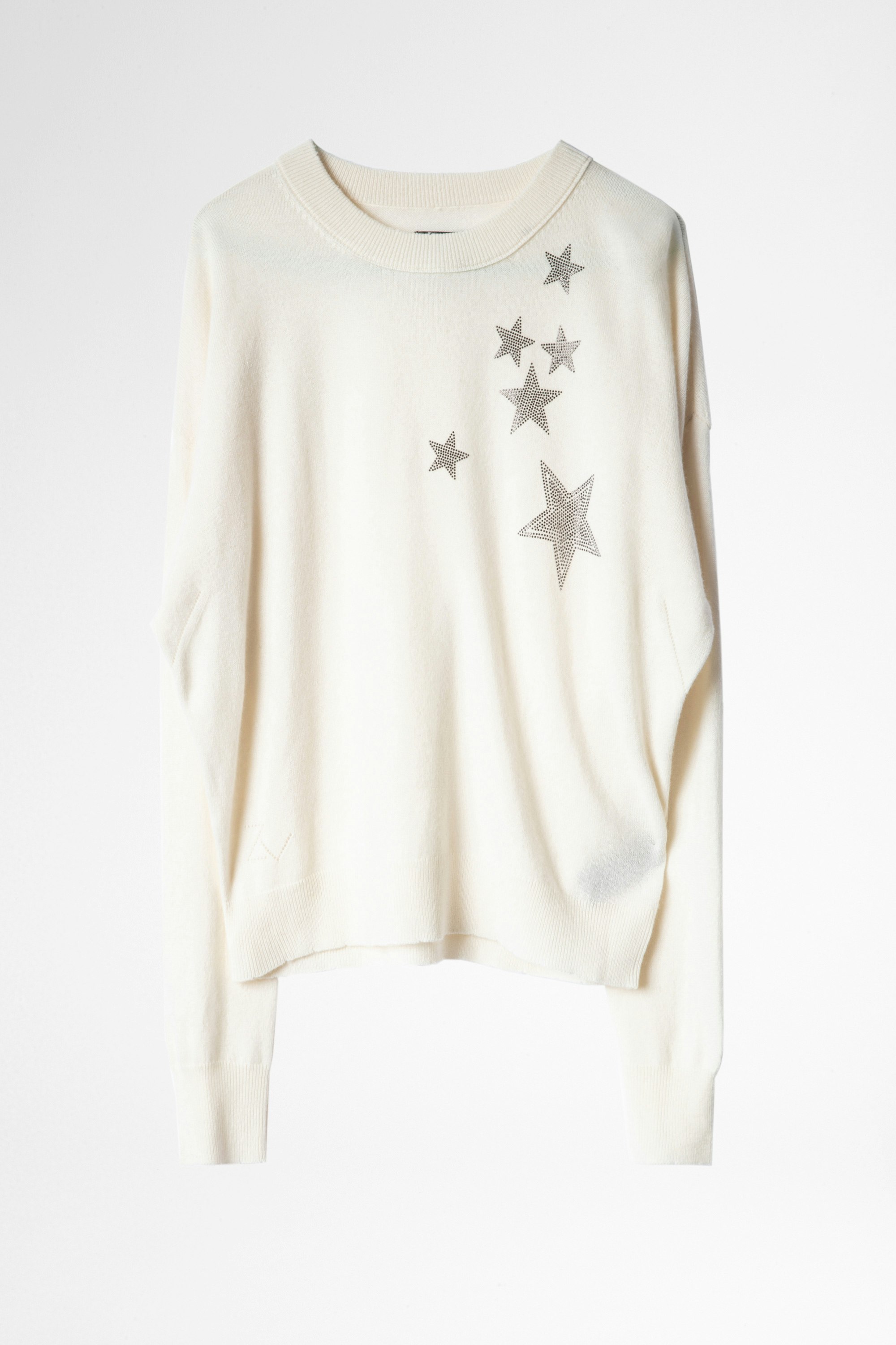 Gaby Stass Sweater - Zadig&Voltaire women's cream sweater.