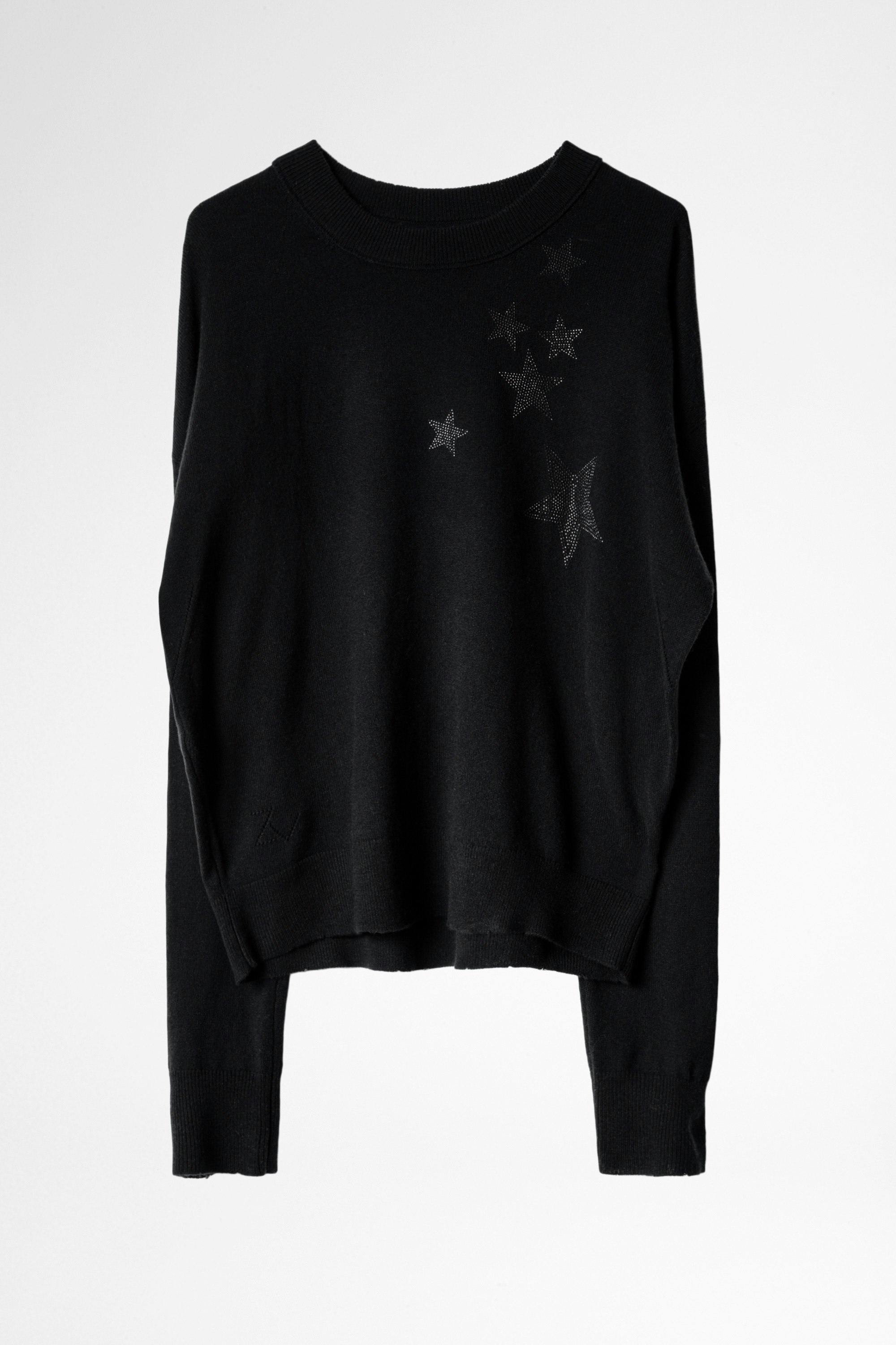 Gaby Stass Sweater - Zadig&Voltaire women's black sweater.