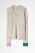 Nicko Cachemire Sweater - Women’s beige cashmere sweater.