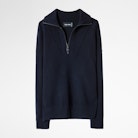 Pullover Skye - Marineblauer Damenpullover aus Merinowolle