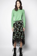 Pull Source - Pull vert femme, en cachemire recyclé.