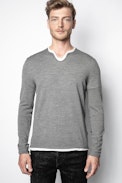 Pullover Monastir Flashlight - Grauer Herrenpullover.