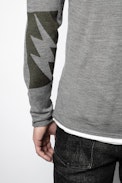 Pullover Monastir Flashlight - Grauer Herrenpullover.
