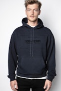 Sweatshirt Storm Blason - Sweatshirt bleu homme.