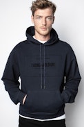 Sweatshirt Storm Blason - Sweatshirt bleu homme.