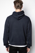 Sweatshirt Storm Blason - Sweatshirt bleu homme.