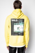 Sanchi Photoprint Wild Sweatshirt - Men's yellow sweatshirt.