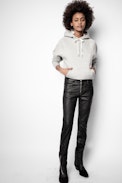 Sweatshirt Clipper Band of Sisters - Sweatshirt à capuche gris femme, imprimé.