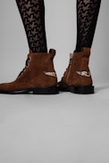 Botines Laureen Suede - Botines de mujer de ante camel