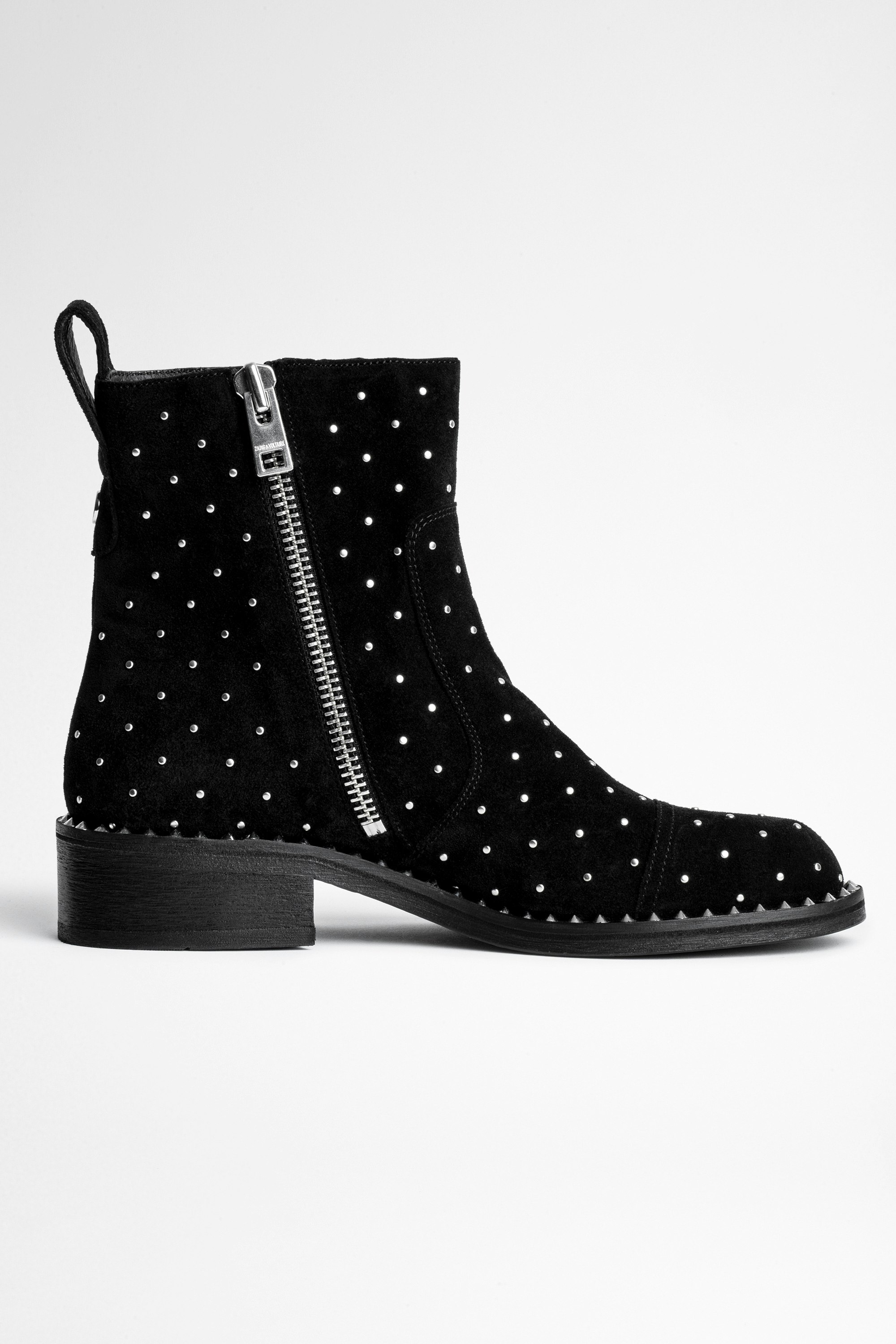 Empress Studs Suede Ankle Boots