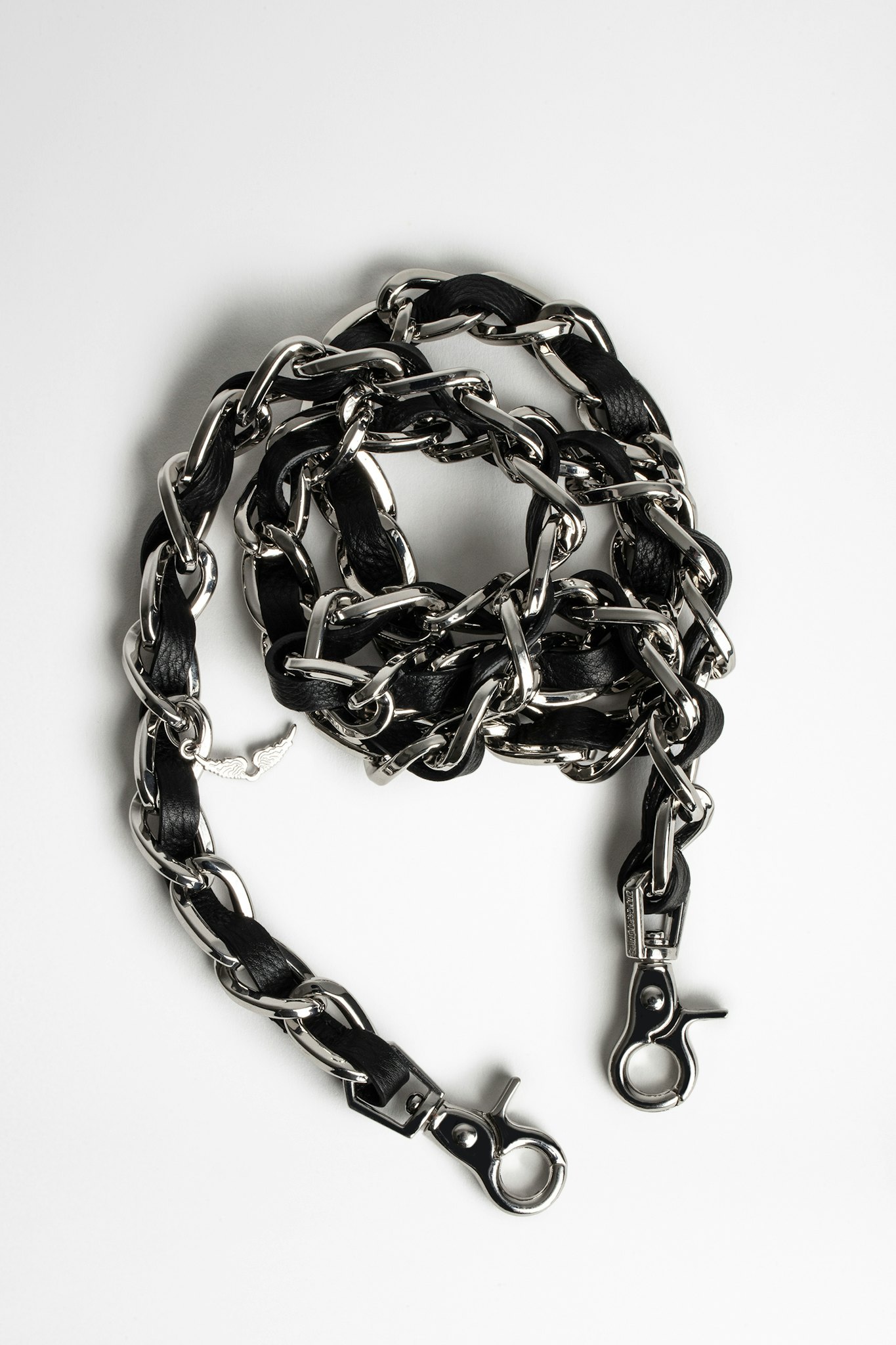 Chain and Leather Shoulder Strap 