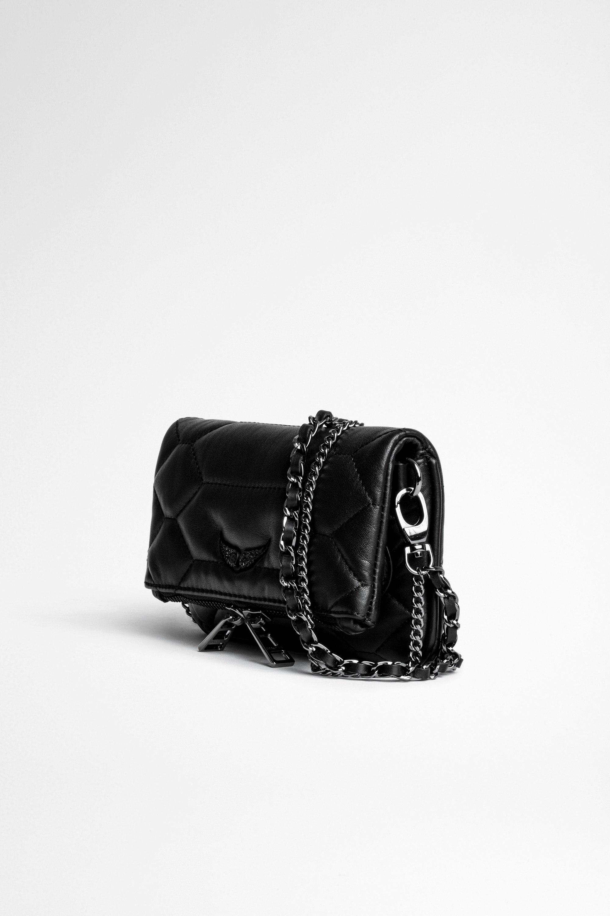Rock Nano Quilted Leather Clutch