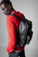 ZV Initiale Jordan Bag - Men's black grained leather bag