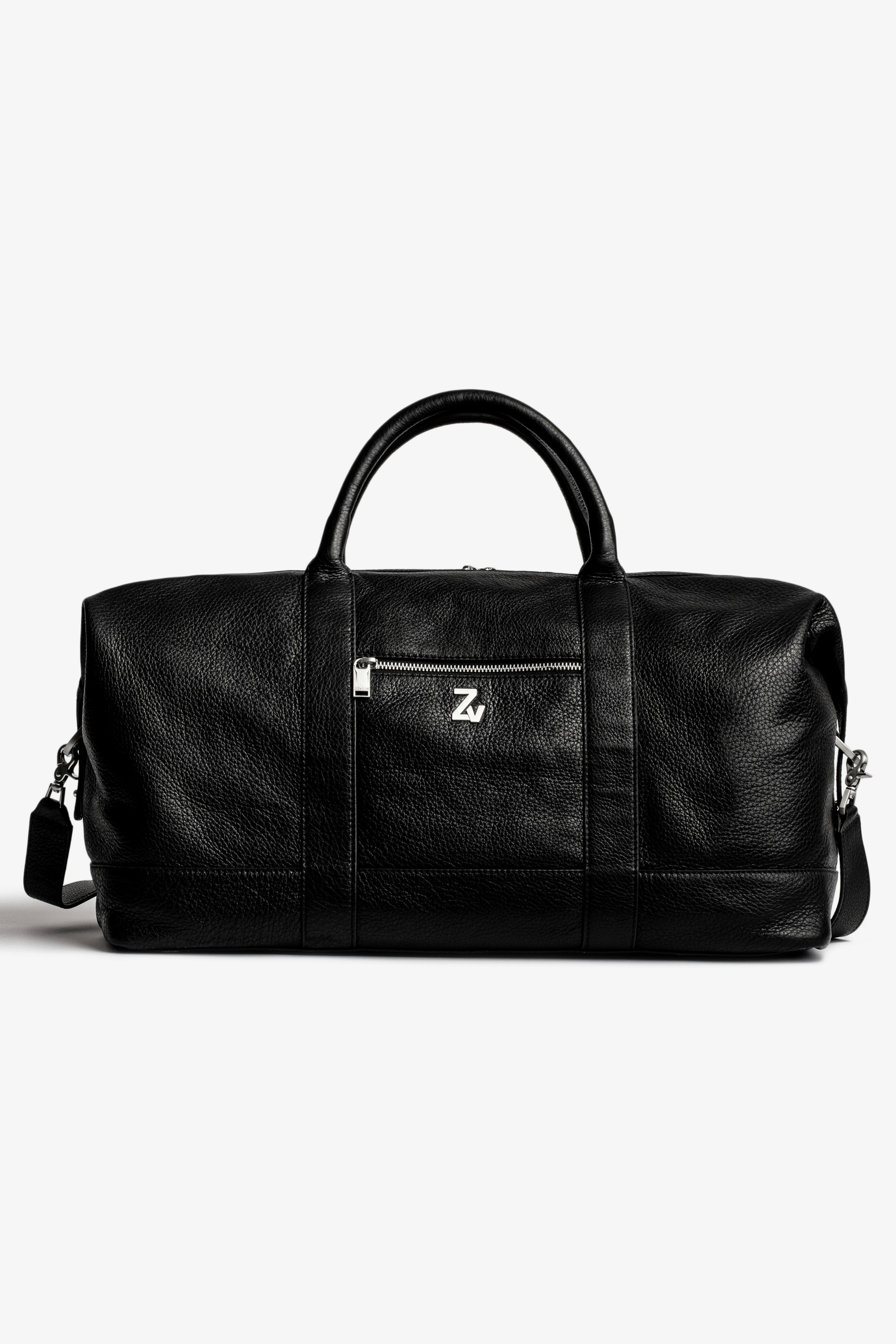 ZV Initiale Jamie バッグ Men's black grained leather bag