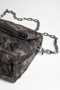 Borsa Rocky Scale Acid - Borsa Rocky in denim nero sbiadito
